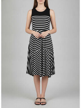 George | Women's | S | Striped asymmetric hem dress